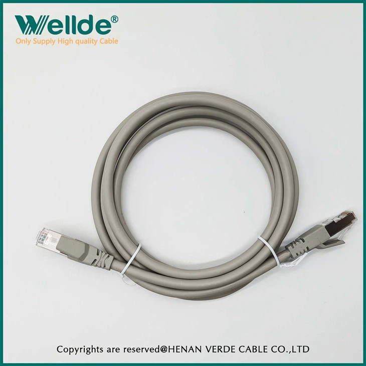 AWG24 50µ Cat6A Patch Cord Gray Network Cable