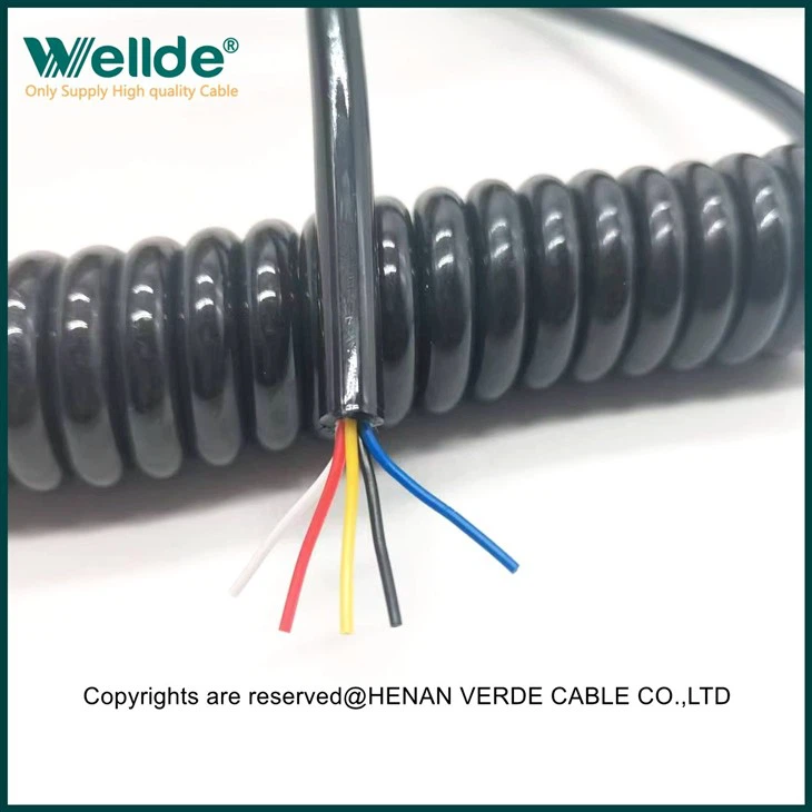 5core 0.12mm2 Spiral Cable